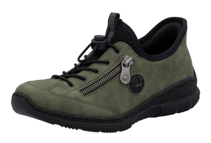 RIEKER - N3267-54 - SLIP ON TRAINER - Green