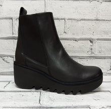 Load image into Gallery viewer, FLY London - BAGU233FLY - P501233020 - PULL ON WEDGE ANKLE BOOT - Black