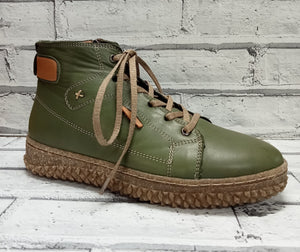 LYON - ZIP/LACE BOOT - GREEN