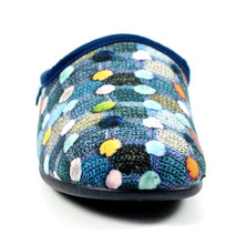 Load image into Gallery viewer, LUNAR - CRACKLE MULE SLIPPER - Blue Multi (NEW IN)