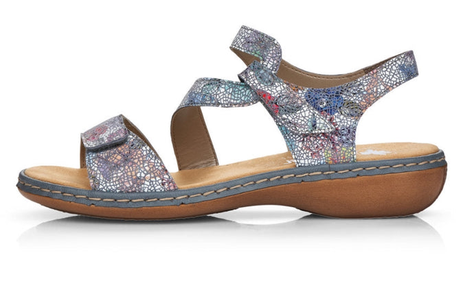 RIEKER - 659C7-90 - SANDAL - Blue multi