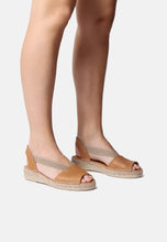 Load image into Gallery viewer, TONI PONS - ETNA - WEDGE ESPADRILLE SANDAL - TAN