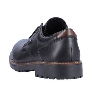 RIEKER - F4611-00 - LACE UP SHOE  (Water Resistant) - Black