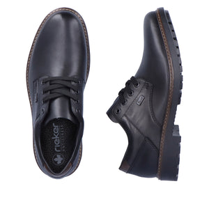 RIEKER - F4611-00 - LACE UP SHOE  (Water Resistant) - Black