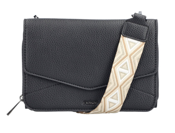 RIEKER - H1125-00 - CROSS BODY BAG - Black