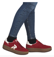Load image into Gallery viewer, RIEKER - W3700-35 -  LACE UP SNEAKER TRAINER - Red