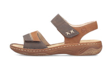 Load image into Gallery viewer, RIEKER - V2860-24 - STRAP SANDAL - Brown/Tan
