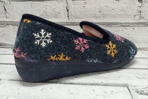 TONI PONS - CARME-CP - WEDGE SLIPPER - Navy multi