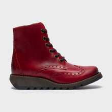 Load image into Gallery viewer, FLY London - SARL069FLY - P144069008 - LACE UP/ZIP ANKLE BOOT - Red