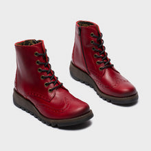 Load image into Gallery viewer, FLY London - SARL069FLY - P144069008 - LACE UP/ZIP ANKLE BOOT - Red