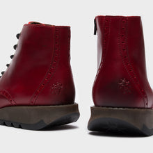 Load image into Gallery viewer, FLY London - SARL069FLY - P144069008 - LACE UP/ZIP ANKLE BOOT - Red