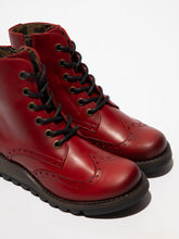 Load image into Gallery viewer, FLY London - SARL069FLY - P144069008 - LACE UP/ZIP ANKLE BOOT - Red