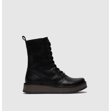 Load image into Gallery viewer, FLY London - RAMI043FLY - P211043000 - LACE UP/ZIP CALF BOOT - Black