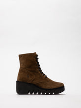 Load image into Gallery viewer, FLY London - BIRR534FLY - P501534009 - LACE/ZIP WEDGE ANKLE BOOT - Taupe