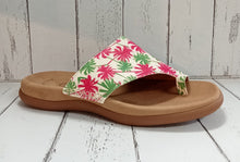 Load image into Gallery viewer, GABOR - 23.700.30 - LANZAROTE SLIP ON MULE - Fuchsia/Green Palms