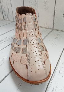 RIEKER - 46778-64 - SLIP ON SHOE/SANDAL - Clay/Rose/Silver Multi