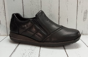 RIEKER - 44277-00 - ZIP ANKLE BOOT - Black
