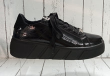 Load image into Gallery viewer, RIEKER - W0501-00 -  LACE UP SNEAKER STYLE SHOE - Black