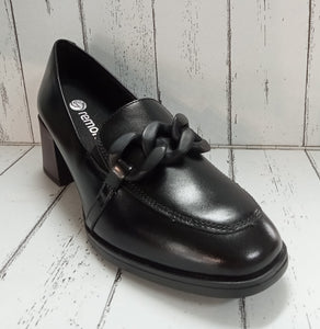 REMONTE - D0V00-01 - Leather - LOAFER SHOE - Black