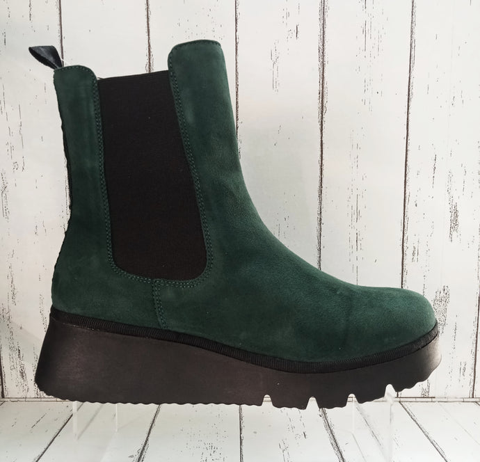 FLY London - PATY405FLY - P501405003 - PULL ON ANKLE BOOT - Forest Green