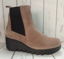 Load image into Gallery viewer, FLY London - BAGU233FLY - P501233011 - PULL ON WEDGE ANKLE BOOT - Taupe