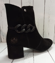 Load image into Gallery viewer, RIEKER - 70253-00 - HEELED ANKLE BOOT - Black
