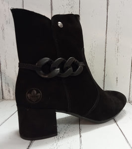 RIEKER - 70253-00 - HEELED ANKLE BOOT - Black