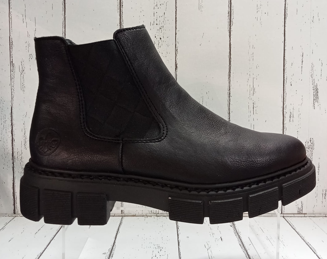 RIEKER - M3854-00 - CHELSEA BOOT - Black