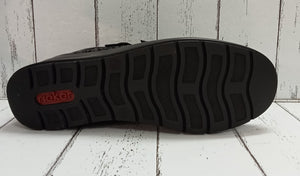 RIEKER - L4868-00 - WEDGE STRAP SHOE - Black