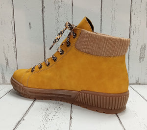 RIEKER - N0709-68 - ZIP/LACE BOOT - Yellow