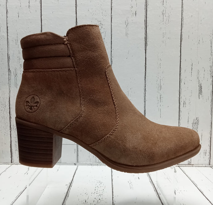 RIEKER - Y2058-24 - ANKLE BOOT - Taupe Brown