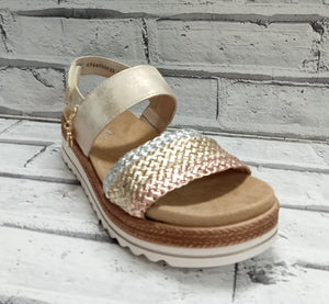 REMONTE - D0Q56-90 - SANDAL  - Copper/Gold/Silver Metallic