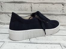 Load image into Gallery viewer, GABOR (Wisdom) - 43.334.16 - LACE UP SNEAKER STYLE TRAINER/SHOE - Navy