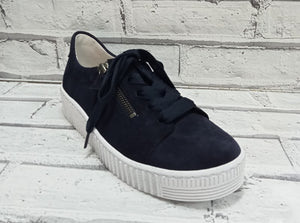 GABOR (Wisdom) - 43.334.16 - LACE UP SNEAKER STYLE TRAINER/SHOE - Navy