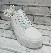 Load image into Gallery viewer, RIEKER ‘Evolution’ - W0704-80 -  ZIP/LACE UP TRAINER - White/Blue