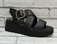 Load image into Gallery viewer, RIEKER - W1550-00 - WEDGE SANDAL - Black