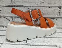 Load image into Gallery viewer, RIEKER - W1550-38 - WEDGE SANDAL - Orange