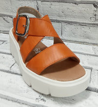 Load image into Gallery viewer, RIEKER - W1550-38 - WEDGE SANDAL - Orange