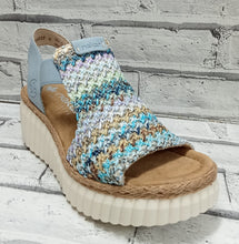 Load image into Gallery viewer, RIEKER - 69172-91 - WEDGE SANDAL - Blue Multi