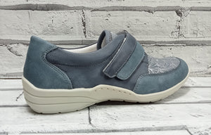 REMONTE - R7600-13 - STRAP SHOE - Blue/Silver