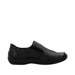 RIEKER - L1777-00 - SLIP ON SHOE - Black