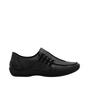 RIEKER - L1777-00 - SLIP ON SHOE - Black