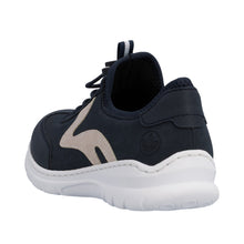 Load image into Gallery viewer, RIEKER - L32G9-14 - SLIP ON BUNGEE TRAINER - Navy/Rose
