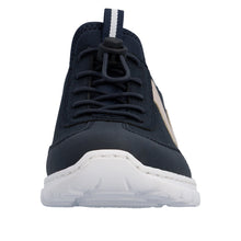 Load image into Gallery viewer, RIEKER - L32G9-14 - SLIP ON BUNGEE TRAINER - Navy/Rose
