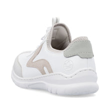Load image into Gallery viewer, RIEKER - L32G9-80 - SLIP ON BUNGEE TRAINER - White/Pink