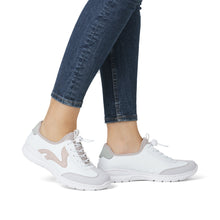 Load image into Gallery viewer, RIEKER - L32G9-80 - SLIP ON BUNGEE TRAINER - White/Pink