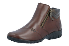 Load image into Gallery viewer, RIEKER - L4655-27 - 2 x ZIP ANKLE BOOT - Brown (Water Resistant) (NEW IN)