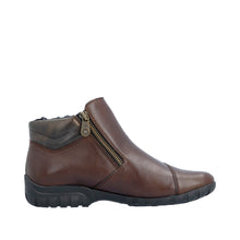 Load image into Gallery viewer, RIEKER - L4655-27 - 2 x ZIP ANKLE BOOT - Brown (Water Resistant) (NEW IN)