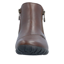 Load image into Gallery viewer, RIEKER - L4655-27 - 2 x ZIP ANKLE BOOT - Brown (Water Resistant) (NEW IN)