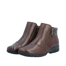 Load image into Gallery viewer, RIEKER - L4655-27 - 2 x ZIP ANKLE BOOT - Brown (Water Resistant) (NEW IN)